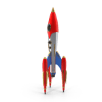 Retro Rocket ship.H03.2k